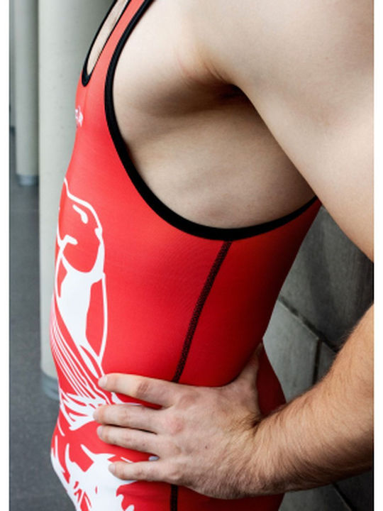 Combat Sport Herren Kampfanzug Rote Kampfsportbekleidung