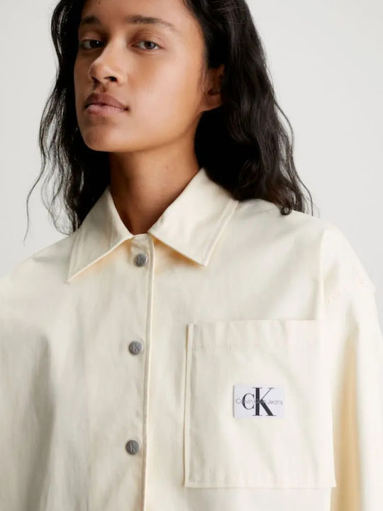 Дамско Бял Overshirt