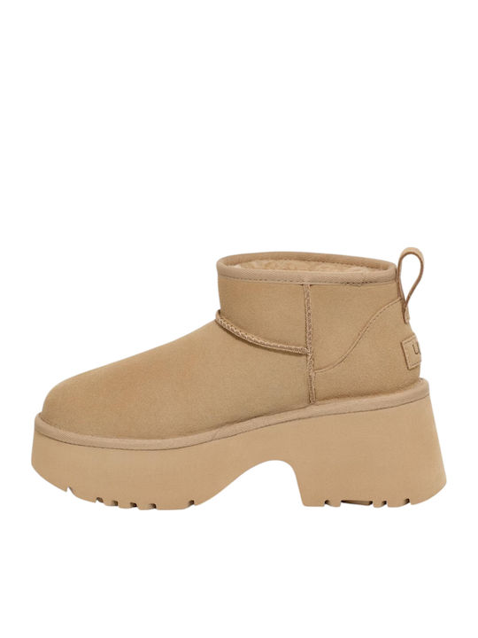 Classic Ultra Mini Women's Ankle Boots Brown