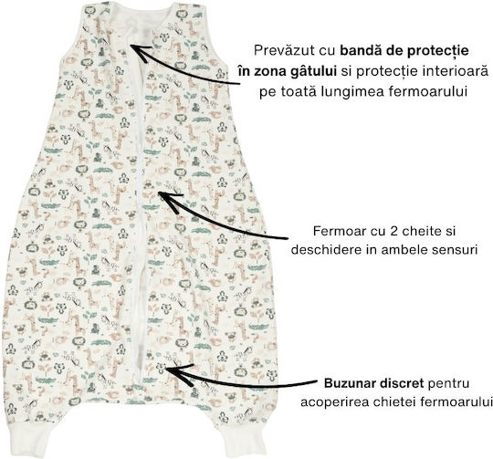 Kidizi De primăvară Sac de dormit 1 tog Safari