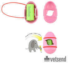 Beco Pets Pocket Natural Caz Pentru Saci De Excremente 15 Unități Roz