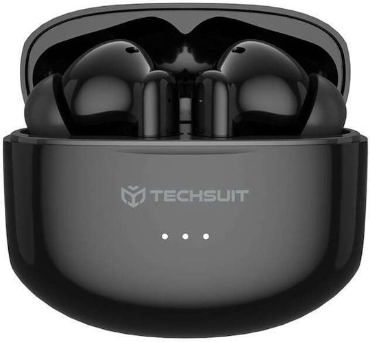 Techsuit CW1 In-ear Bluetooth Handsfree Căști Negru
