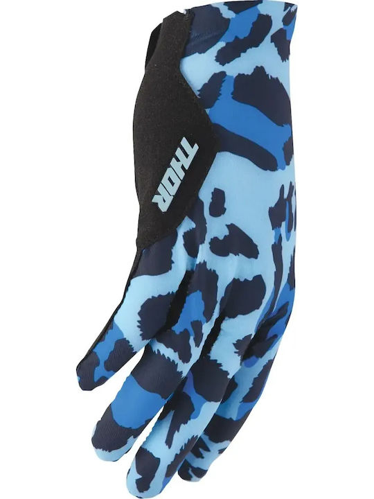 Thor Sportmode Мъжки Motocross ръкавици Cheetah Blue