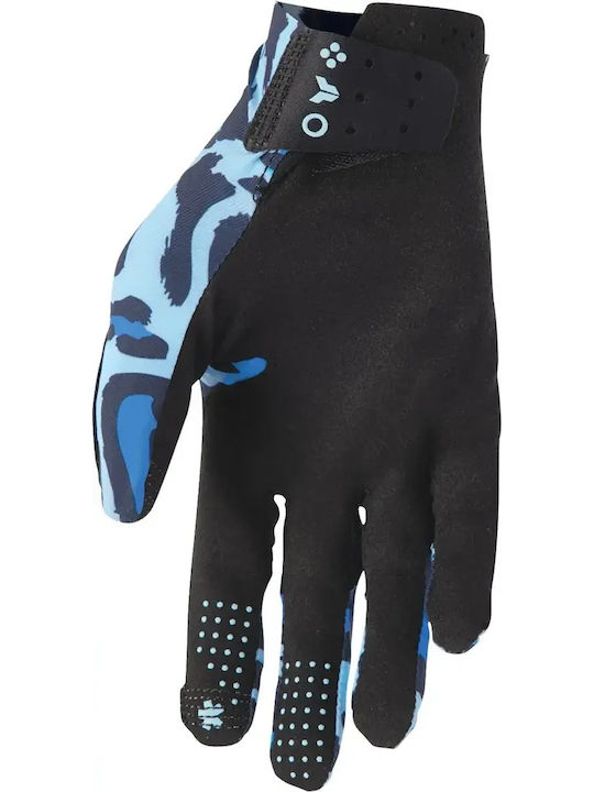 Thor Sportmode Мъжки Motocross ръкавици Cheetah Blue