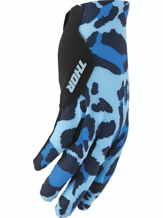 Thor Sportmode Мъжки Motocross ръкавици Cheetah Blue