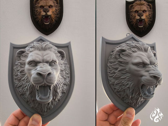 Monster Trophies Dire Löwe Dekoratives Wandstück Thematische Dungeons & Dragons