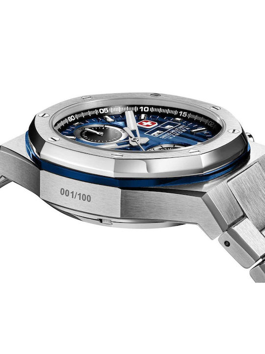Swiss Military Hanowa Herrenuhr Chronograph Automatisch Silber