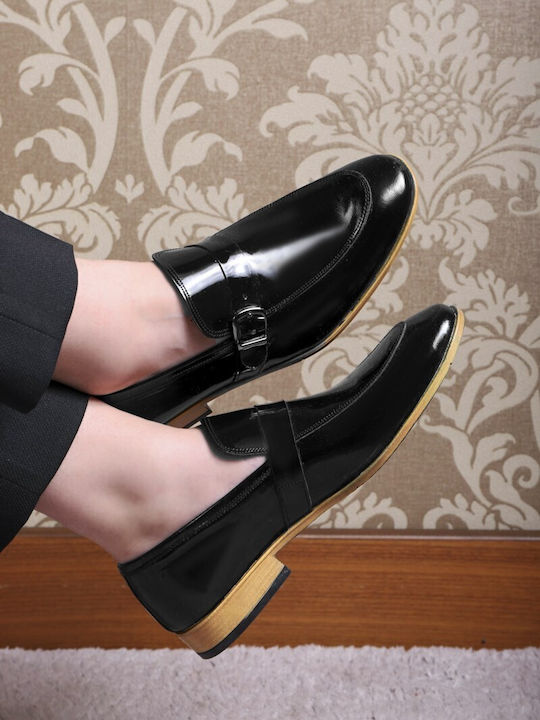 Leder Herrenschuhe Schwarz