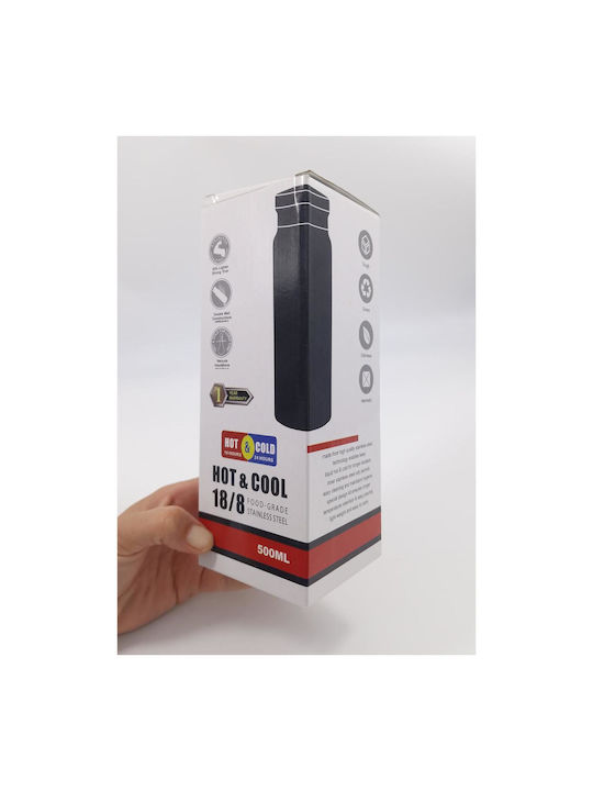 Water Bottle Stainless Steel 500ml Red