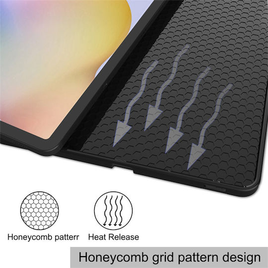 Apple iPad 11 (2025) Stifthalter TPU Silikon Smart Cover – Schwarz
