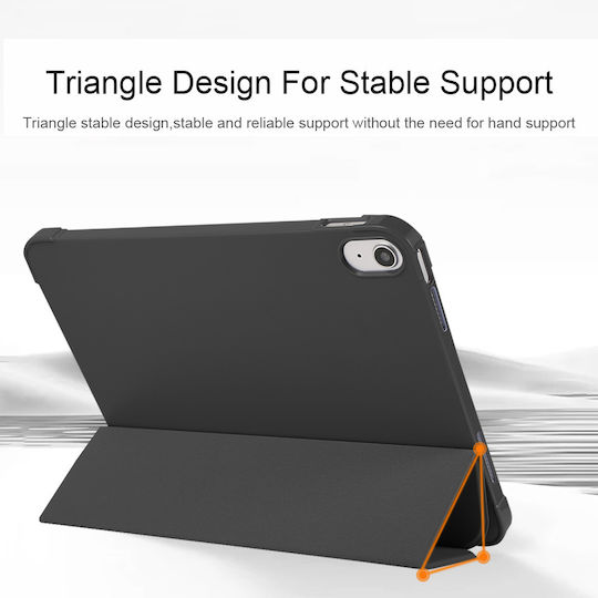 Apple iPad 11 (2025) Stifthalter TPU Silikon Smart Cover – Schwarz