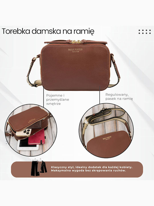 Leather Women's Bag Shoulder Brown