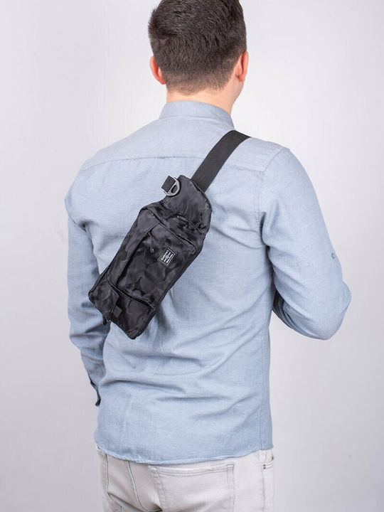 Herren Bum Bag Taille Schwarz