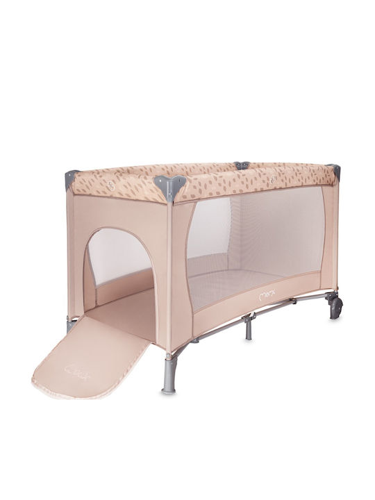 Momi Belove Кошара за игра с Матрак Бежов 120x60см