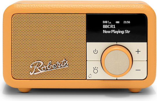 Roberts Revival Petite 2 Φορητό Ραδιόφωνο Επαναφορτιζόμενο DAB+ με Bluetooth Sunshine Yellow