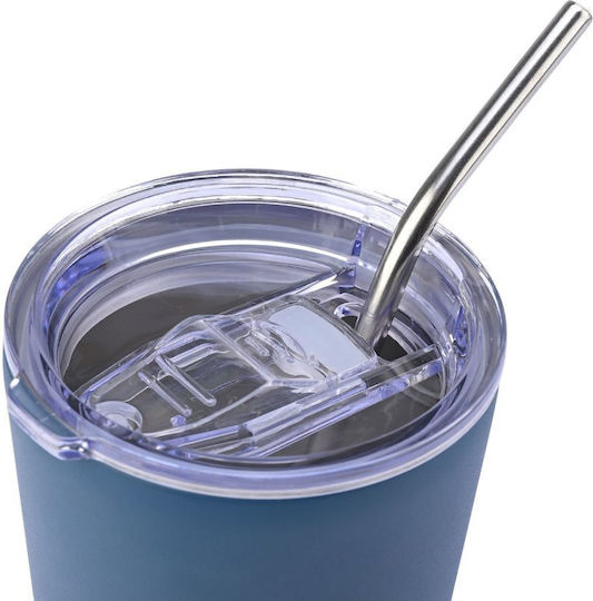 Homely Thermosflasche Tasse 400ml Indigo Blau