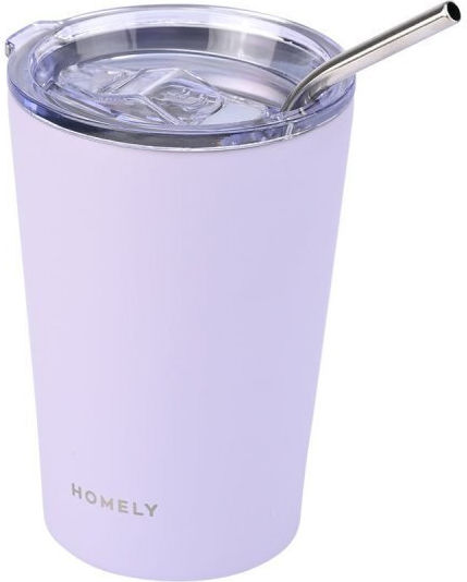 Homely Thermos Mug 400ml Lavender Fog