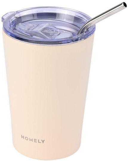 Homely Θερμός Mug 400ml Sandstone
