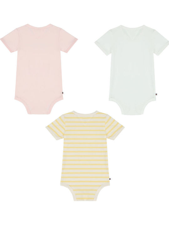 Tommy Hilfiger Set Babystrampler Kurzärmelig Mehrfarbig 3Stück