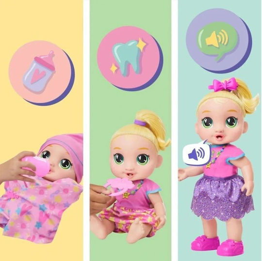 Hasbro Baby Alive Σετ με Μωρό Κούκλα Baby Grows Up Lala για 3+ Ετών 14 εκ.