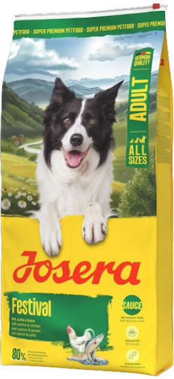 Josera Festival 10kg Dry Food Gluten-Free for Adult Dogs with Salmon