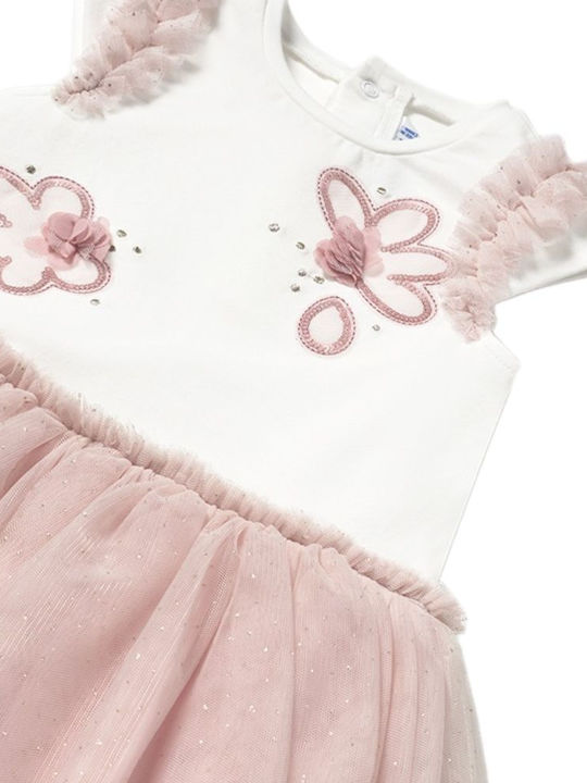Children's Dress Sleeveless Tulle Pink