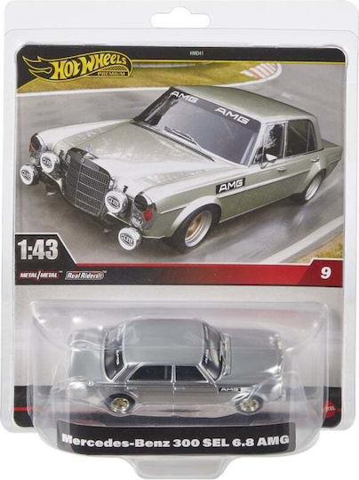Hot Wheels Premium Real Riders Car Mercedes-Benz 300 SEL 6.8 AMG Scale 1:43rd 1:43 For 3+ Years