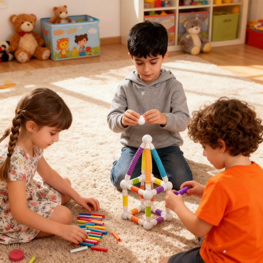 Bufnitel Magnetisches Bauspielzeug für Kinder ab 3+ Jahren