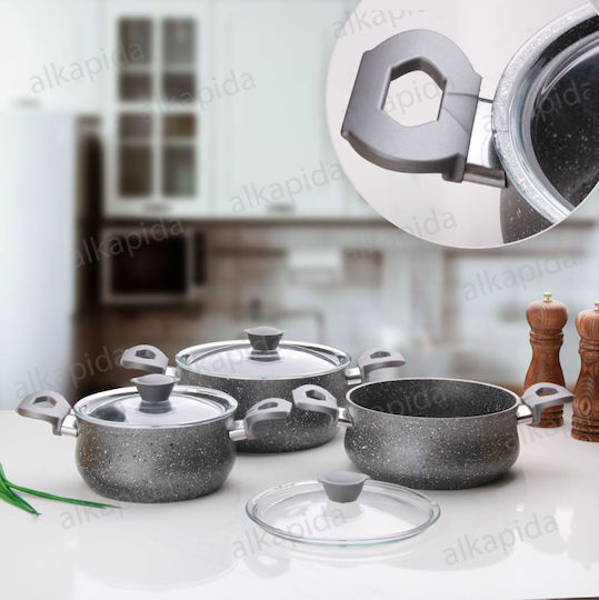 OMS Collection Kochgeschirr-Set aus Aluminium 6-teilig