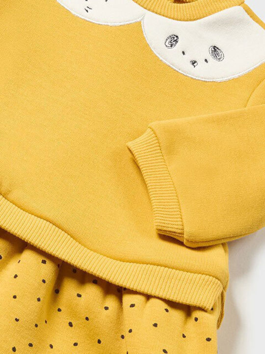 Children's Dress Long Sleeve Yellow