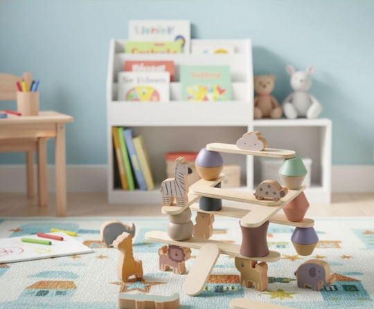 Joyland Παιχνίδι Στοίβαξης Animal Tower από Ξύλο για 36+ Μηνών