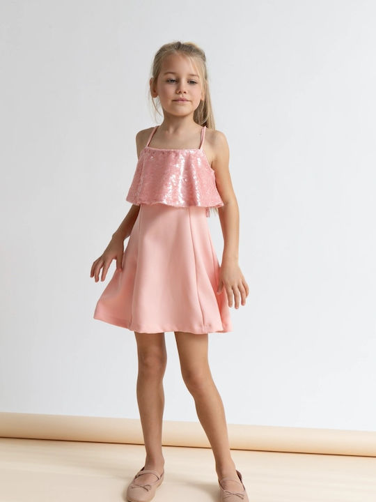 Rochie pentru Copii cu Paiete Pink