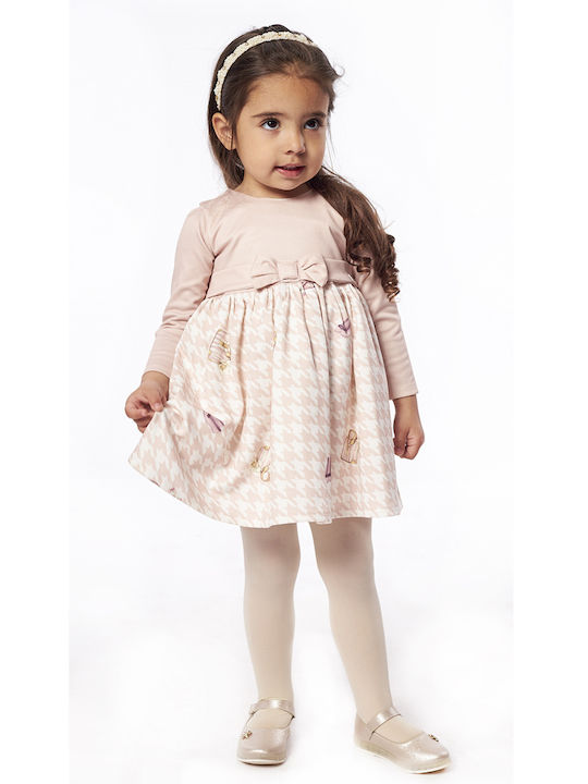 Mädchenkleid Langärmelig Kinderbekleidungssets mit Zubehör Somon