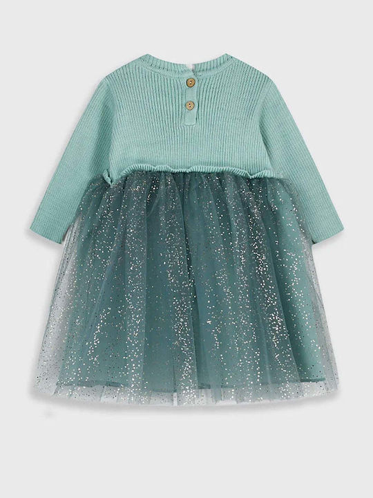 Kinderkleid Langärmelig Tüll Pink