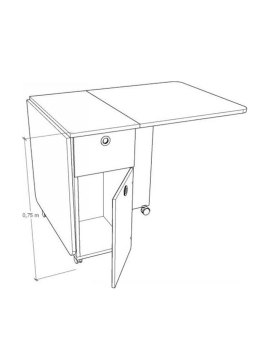 Masă Pliabilă Pentru Bucătărie Și Sufragerie MDF Stejar 70x168x75cm