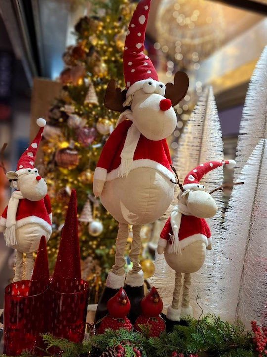 MSA Christmas Fabric Figure Reindeer Beige Height 70cm