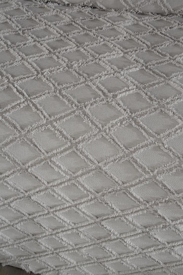 Set De Pături 3 Piese Gri 235x250cm