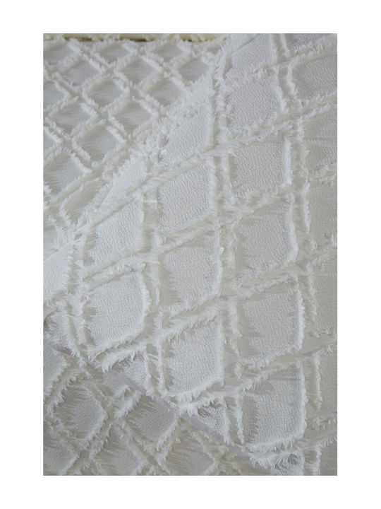 Σετ Κουβέρτας 3 Τεμαχίων Κρέμ 235x250cm