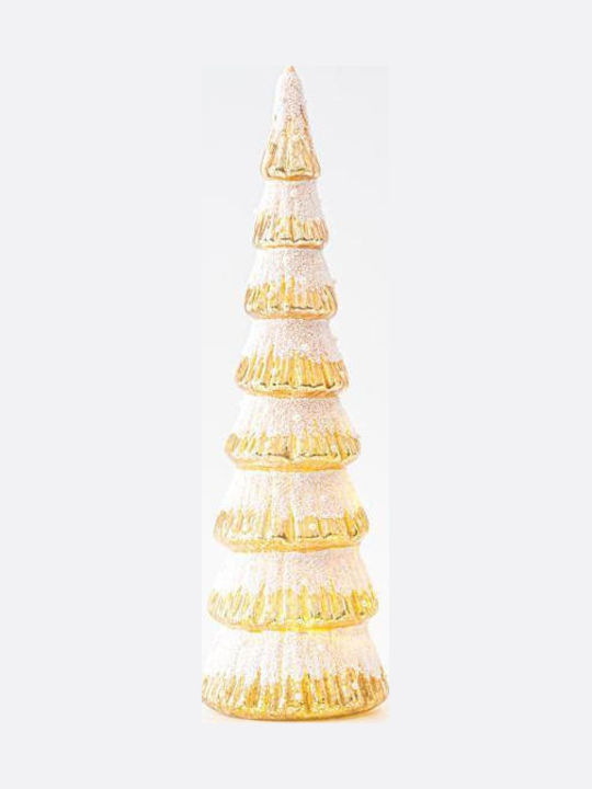 Christmas Decorative Illuminated Glass Tree 8.5cm IP20 Battery Gold