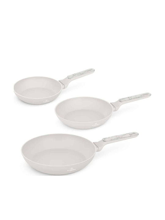 Berlinger Haus Sahara Marble Set De Tigăi Din Aluminiu Cu Acoperire Antiaderentă 3 Piese