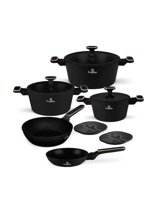 Berlinger Haus Black Rose Kochgeschirr-Set aus Aluminium mit Antihaftbeschichtung 5-tlg