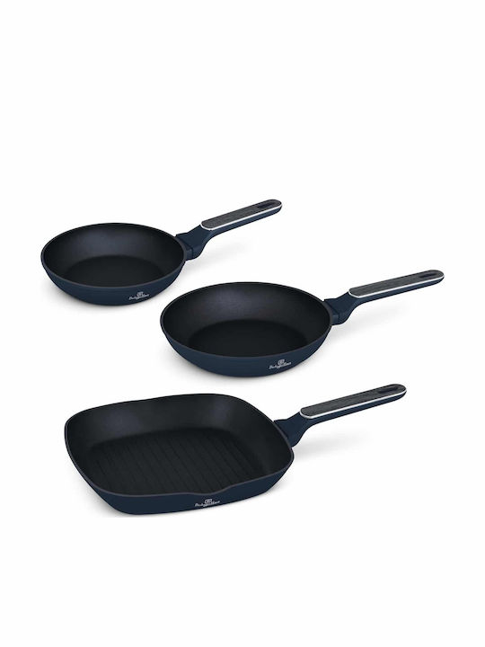 Berlinger Haus Deep Sea Set De Tigăi Din Aluminiu Cu Acoperire Interioară Antiaderent 3 Piese