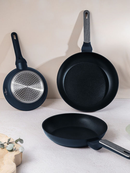 Berlinger Haus Deep Sea Set De Tigăi Din Aluminiu Cu Acoperire Interioară Antiaderent 3 Piese