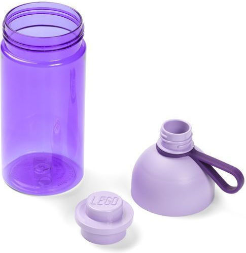 LEGO Kids Water Bottle Plastic with Straw Lego Hydration 500ml (Various Designs/Colours)