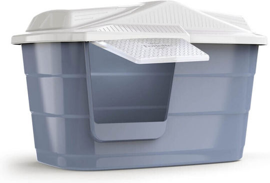 Georplast Τουαλέτα Γάτας Κλειστή Γκρι Μ57.5 x Π38.5 x Υ37cm