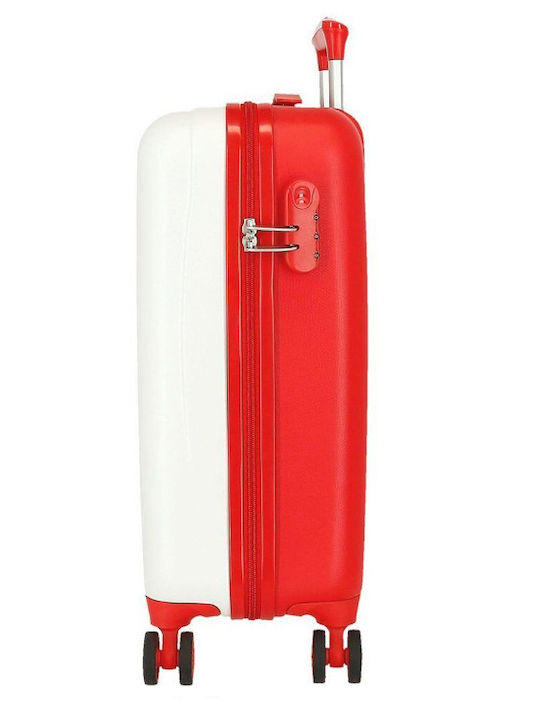 Disney Lion King Children's Cabin Travel Suitcase Hard White with 4 Wheels Height 55cm
