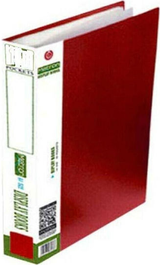 Metron Ντοσιέ Σουπλ με 80 Διαφάνειες για Χαρτί A4 Κόκκινο Classic