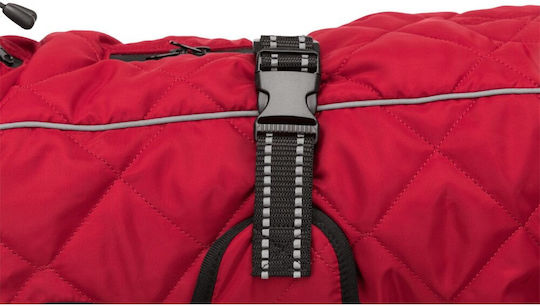 Trixie Minot Red Waterproof Dog Coat XSmall with 30cm Back Length
