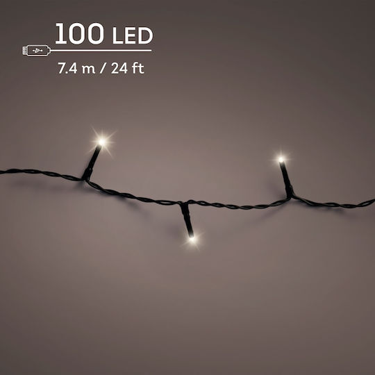 Lumineo Χριστουγεννιάτικη Γιρλάντα Φωτιζόμενη 742cm