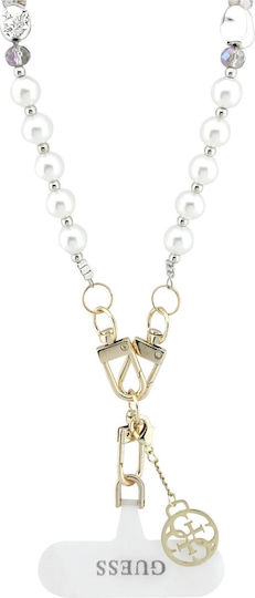 Guess Crossbody Strap Pear 4g Charm Weiß